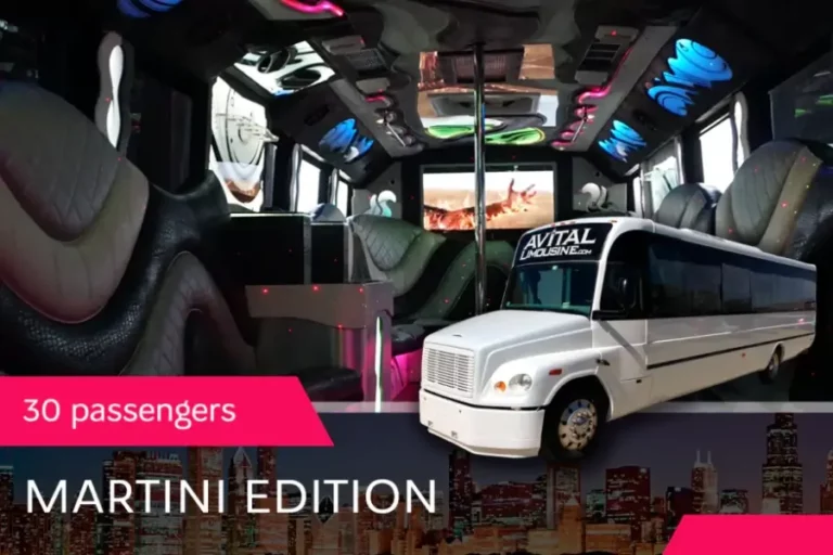 30 PASS. PARTY BUS "MARTINI EDITION" FEATURES