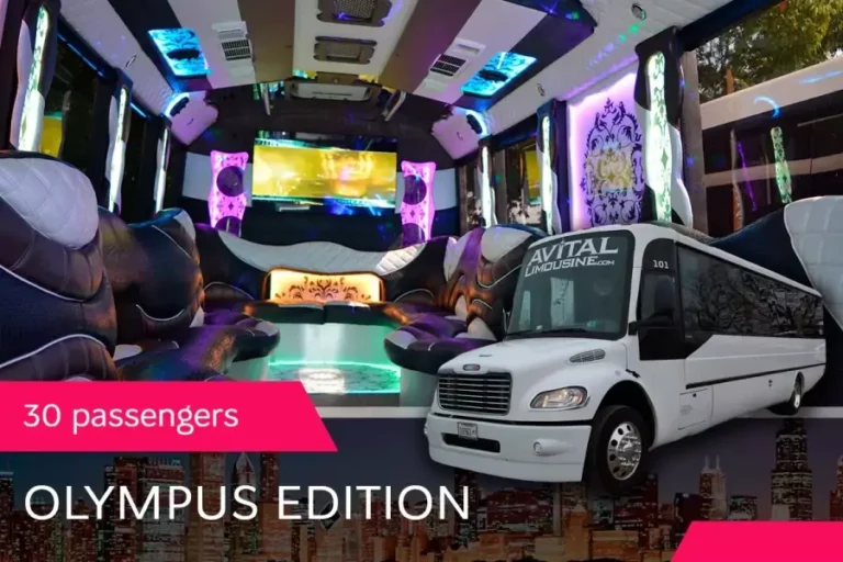 30 PASS. PARTY BUS "OLYMPUS EDITION" FEATURES
